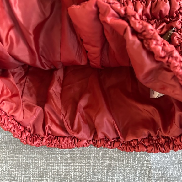 Tribal Women’s Textured Fitted Puffer Jacket – Red – Size L Stretch - Picture 7 of 15